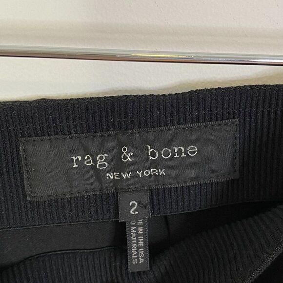Rag & Bone Simone Black Snap Front Skinny Pants - Picture 9 of 10